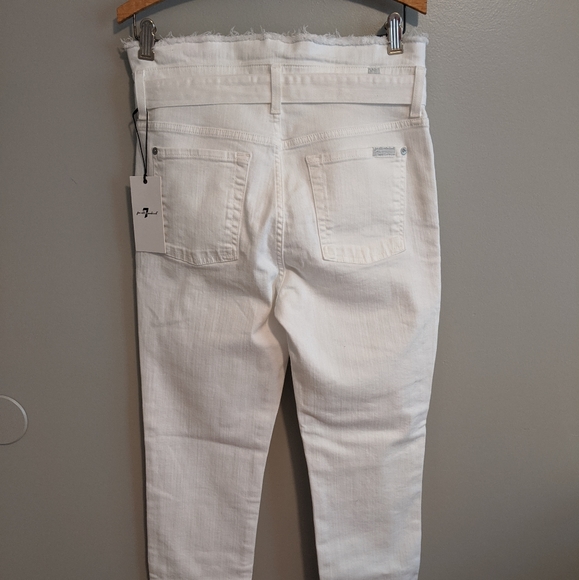 7 for all Mankind White Paper Bag Jeans Size 31 - Picture 4 of 12